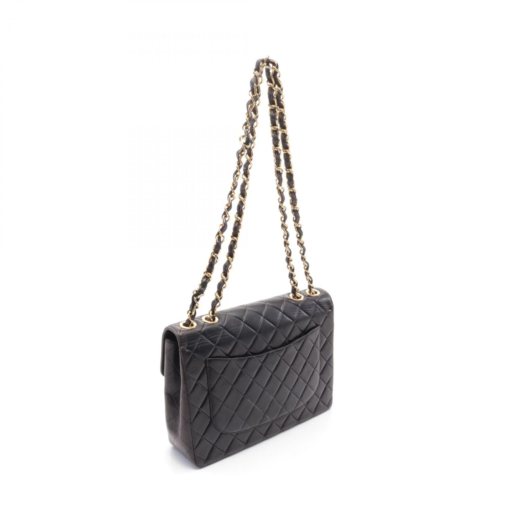 Chanel Lambskin Large Flap Shoulder Bag A58600