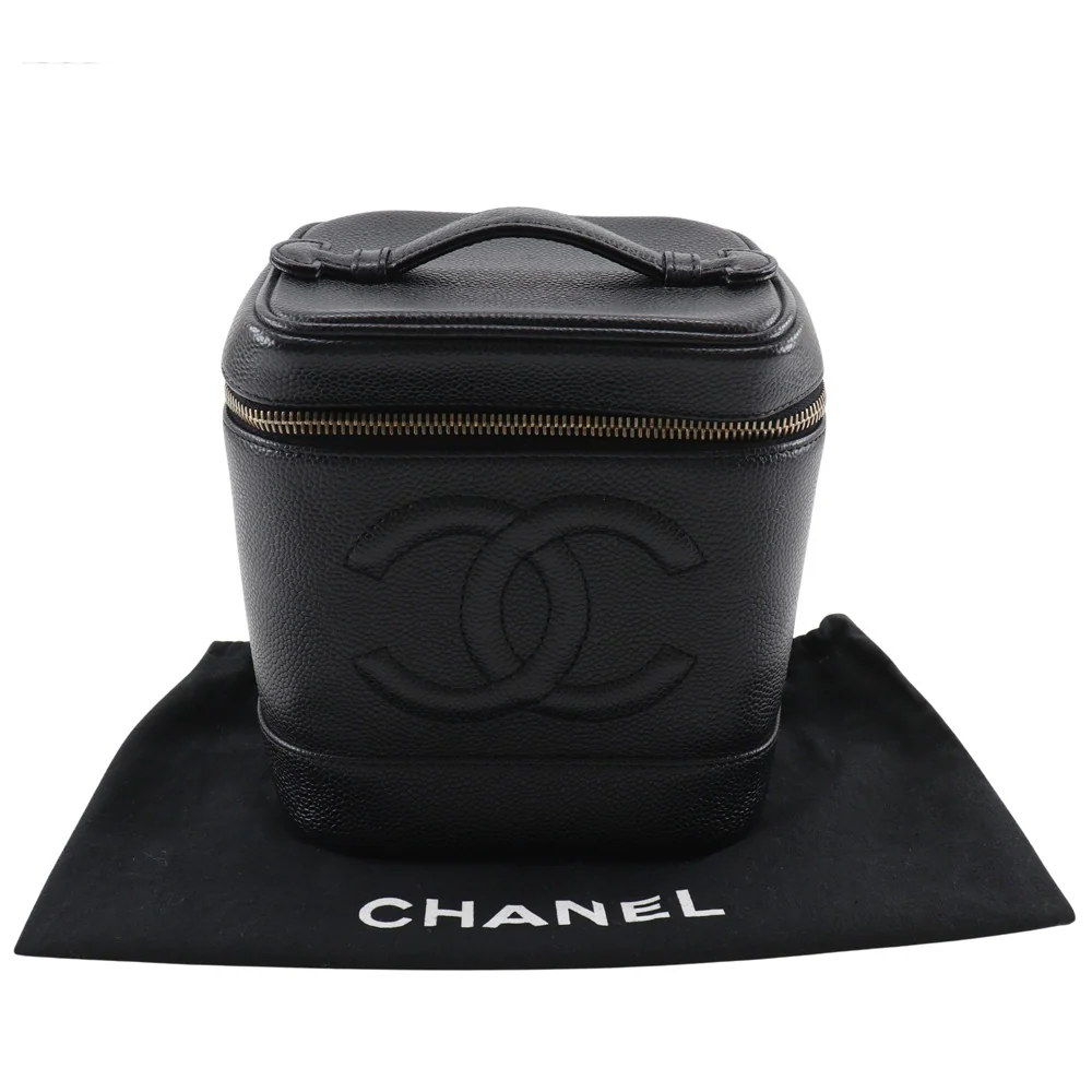 Chanel Vanity Bag Caviar Skin Black