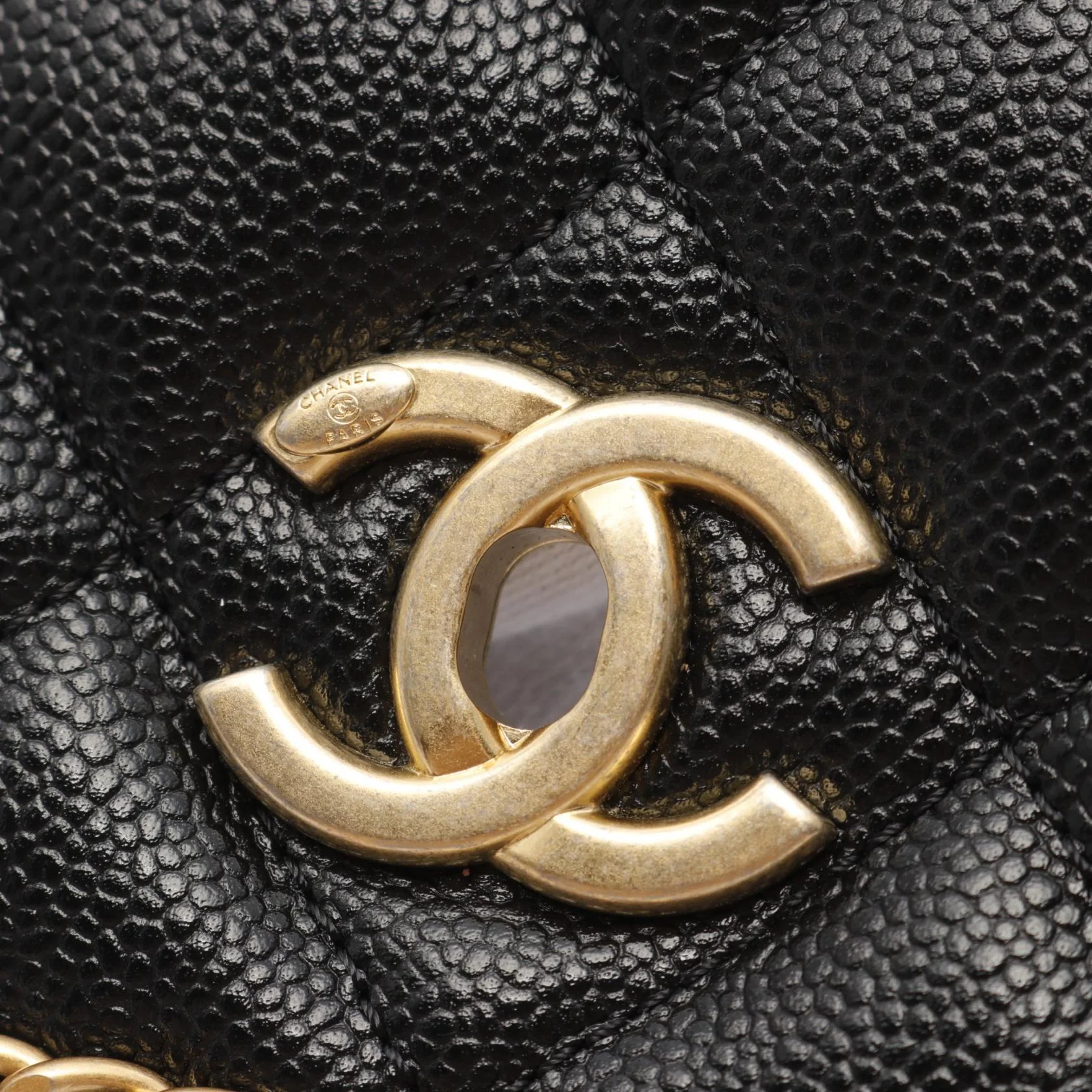 Chanel Leather Matelasse Chain Shoulder Bag