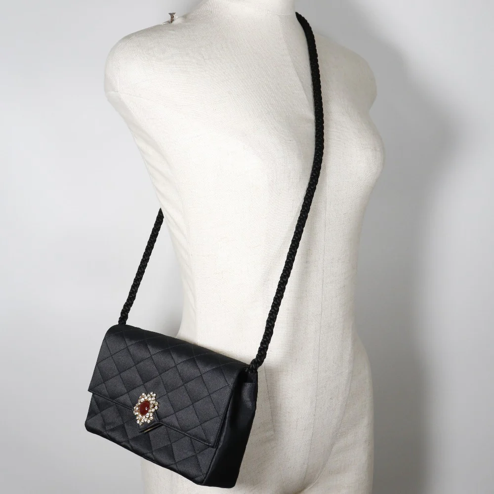 Chanel Satin Shoulder Bag 1985