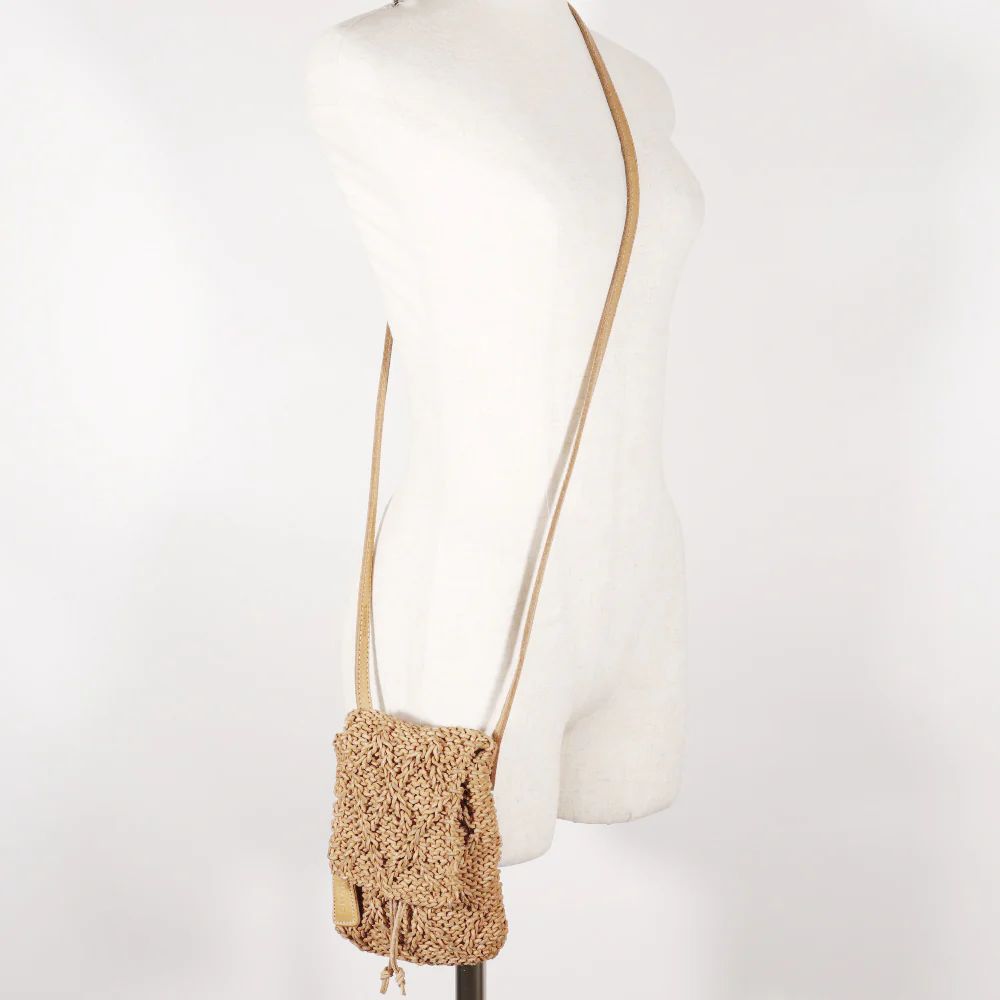 Chanel Leather Braided Shoulder Bag Pochette