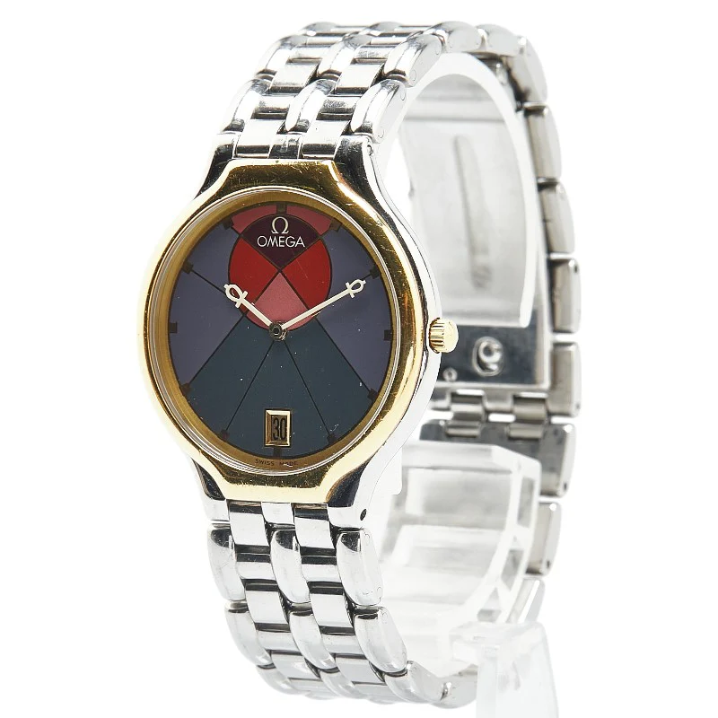 Omega De Ville Quartz Watch Stainless Steel K18YG