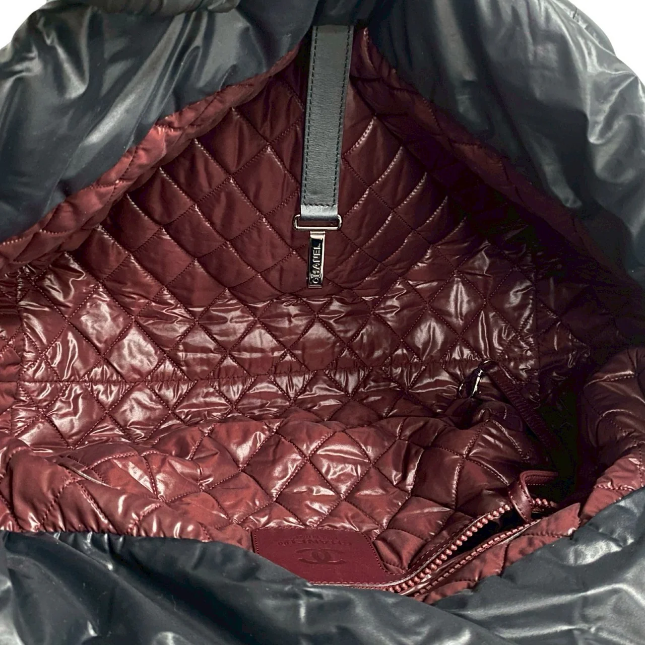 Chanel Nylon Coco Cocoon Tote Bag Black