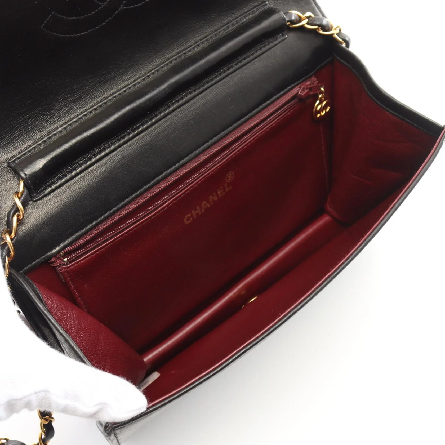 Chanel Lambskin Matelasse Flap Shoulder Bag