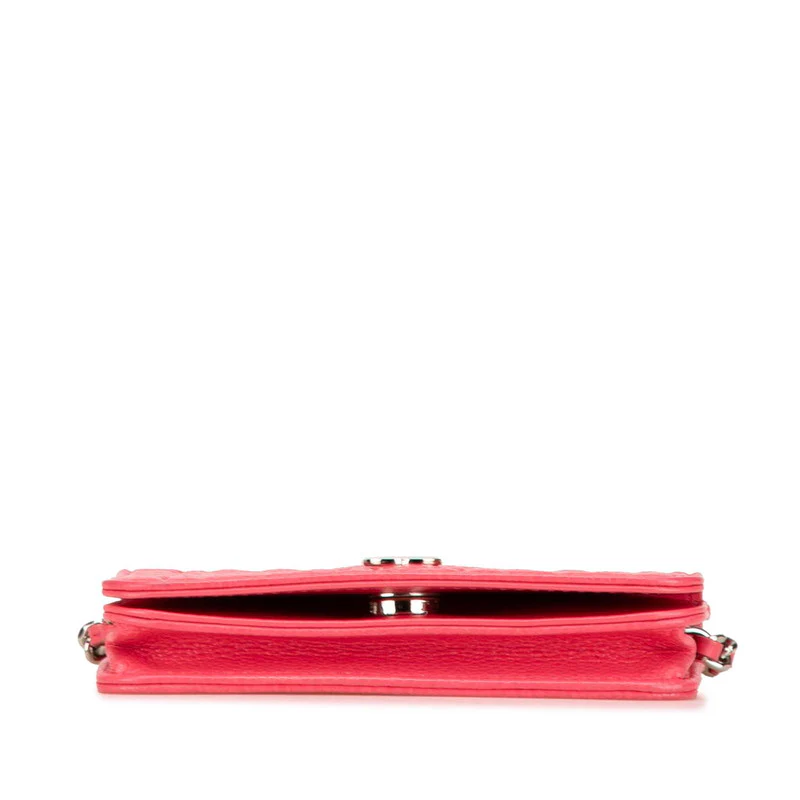 Chanel Camellia Chain Wallet Pink