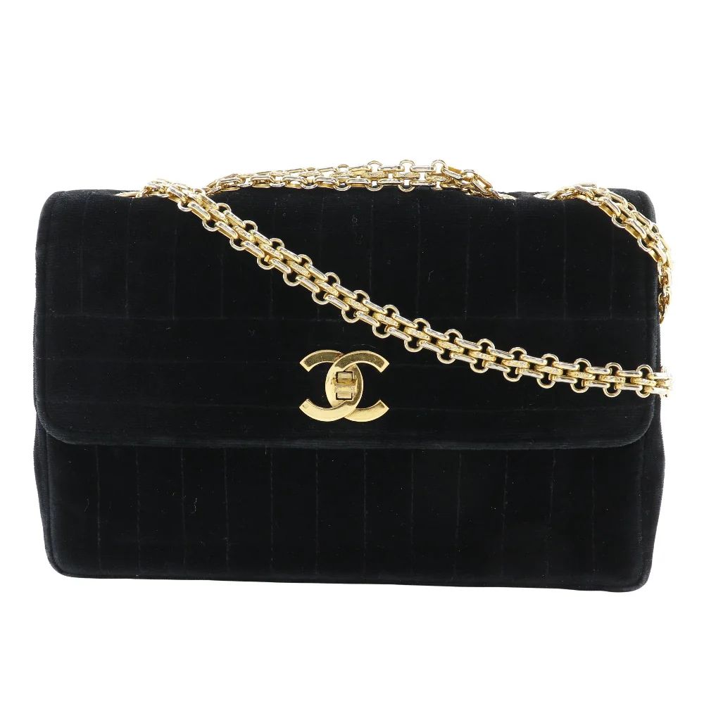 Chanel Velour Chain Shoulder Bag