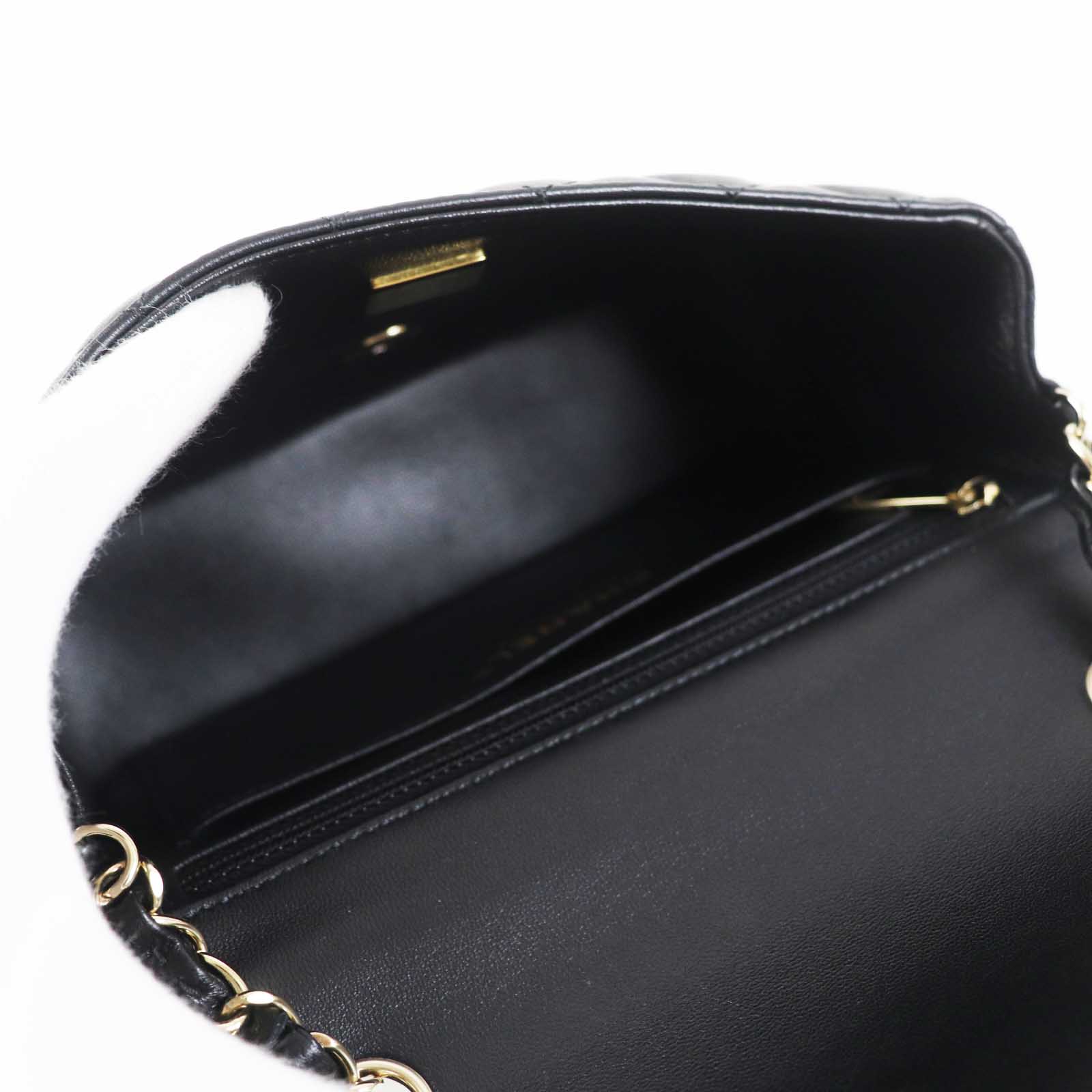 Chanel Mini Matelasse Chain Bag Black