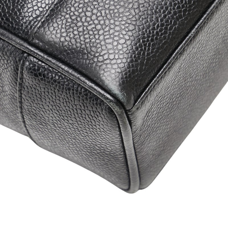 Chanel Caviar Skin Tote Bag Black