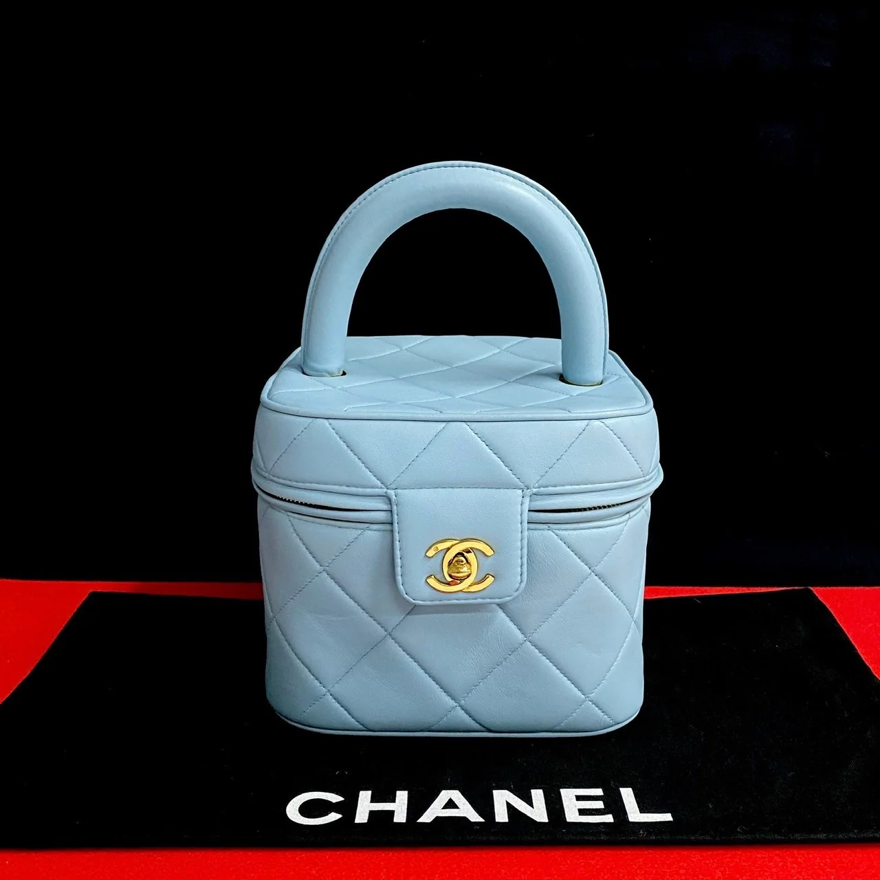 Chanel Lambskin Matelasse Coco Handbag Vanity