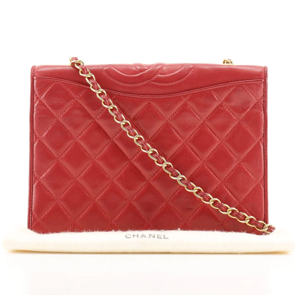 Chanel Lambskin Chain Shoulder Bag