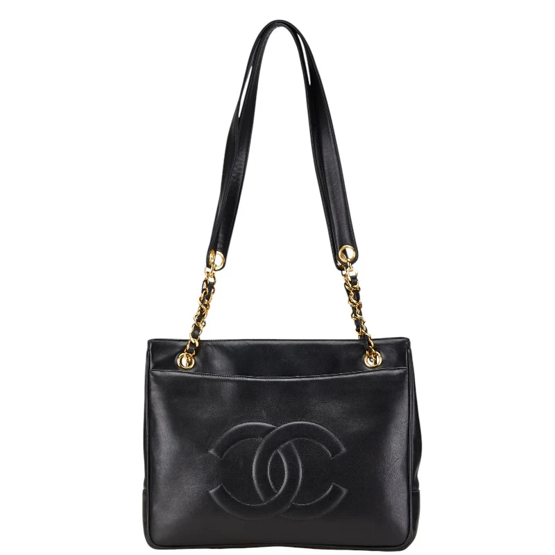 Chanel Lambskin Coco Mark Chain Tote Bag