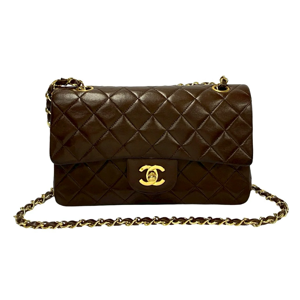 Chanel Lambskin W Flap 23 Matelasse Chain Shoulder Bag