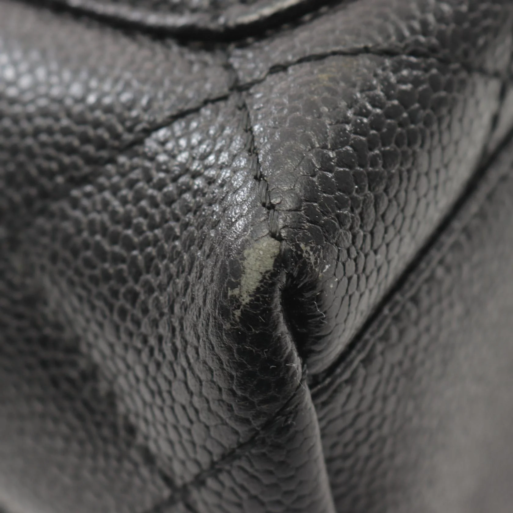 Chanel Matelasse Leather Handbag Black A12397