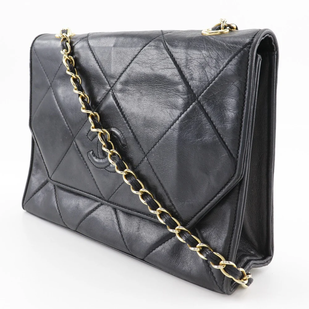 Chanel Lambskin Chain Shoulder Bag Vintage