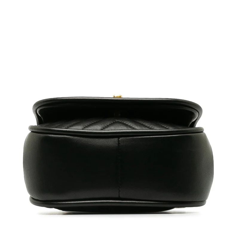 Chanel Leather Coco Mark V Stitch Chain Bag