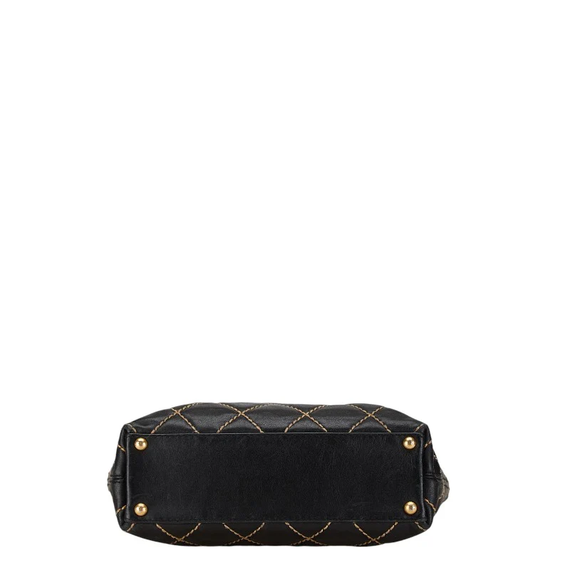 Chanel Lambskin Matelasse Wild Stitch Tote Bag