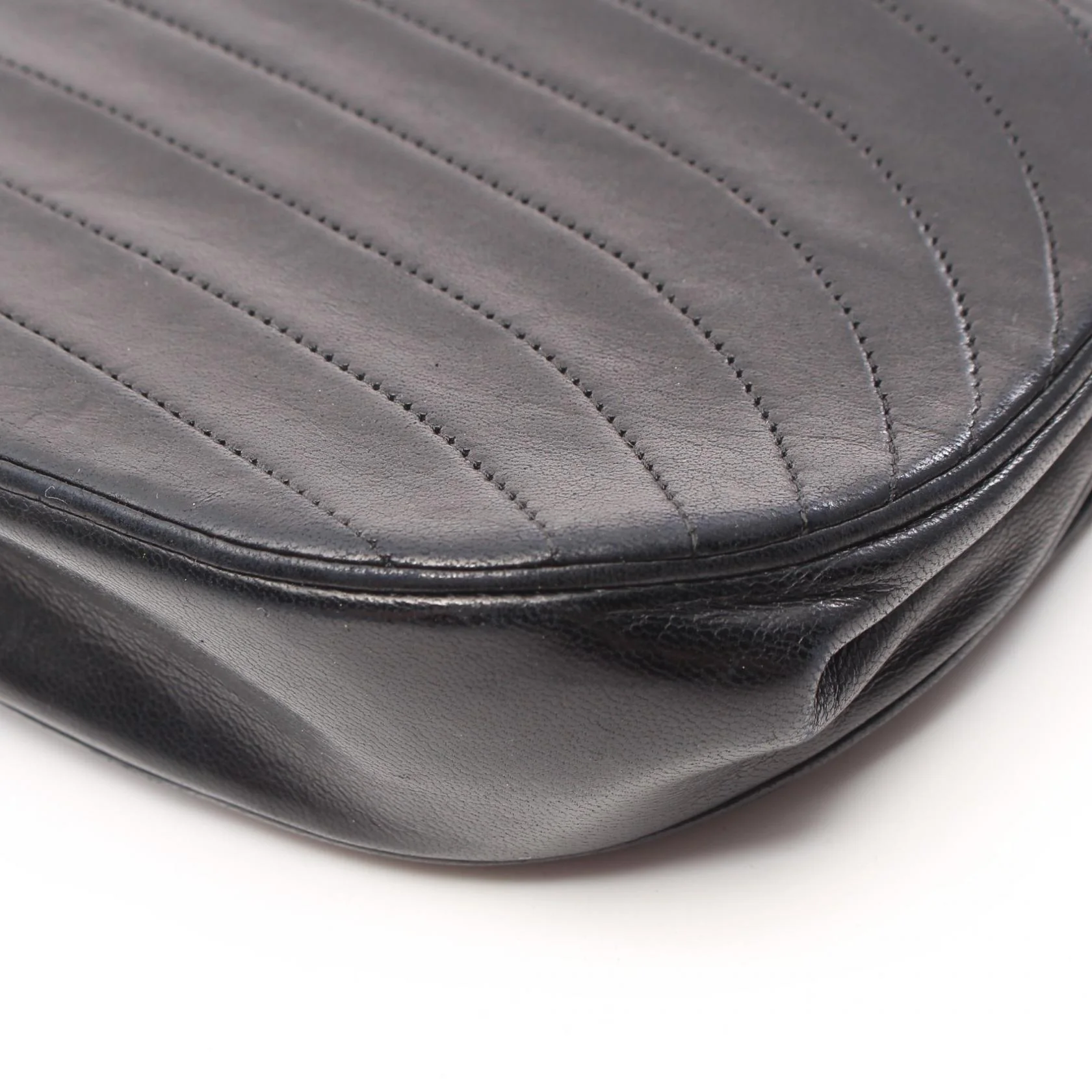 Chanel Half Moon Lambskin Shoulder Bag