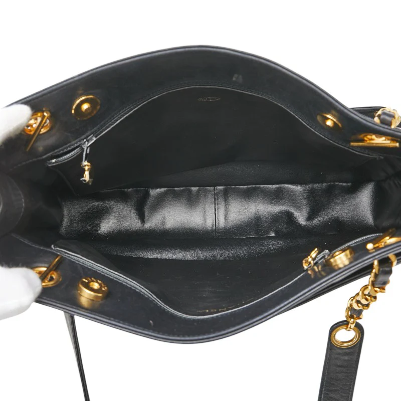 Chanel Lambskin Coco Mark Chain Tote Bag