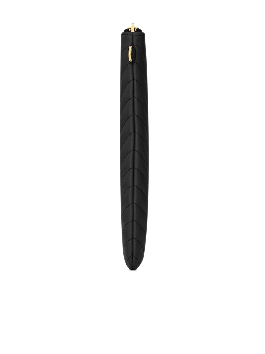 Monogram Document Holder in Matelasse Leather