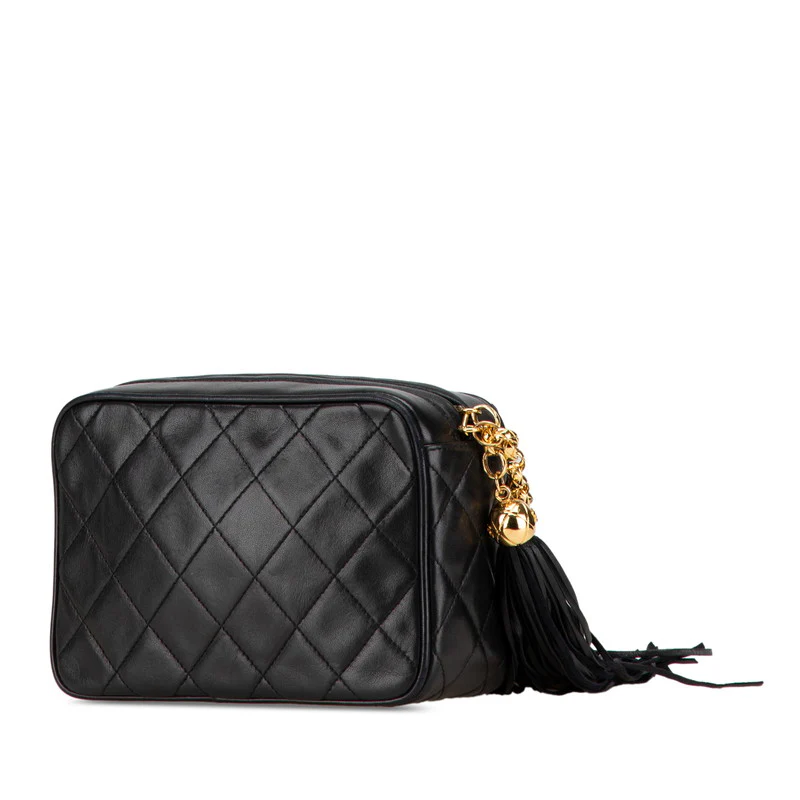 Chanel Lambskin Matelasse Fringe Shoulder Bag