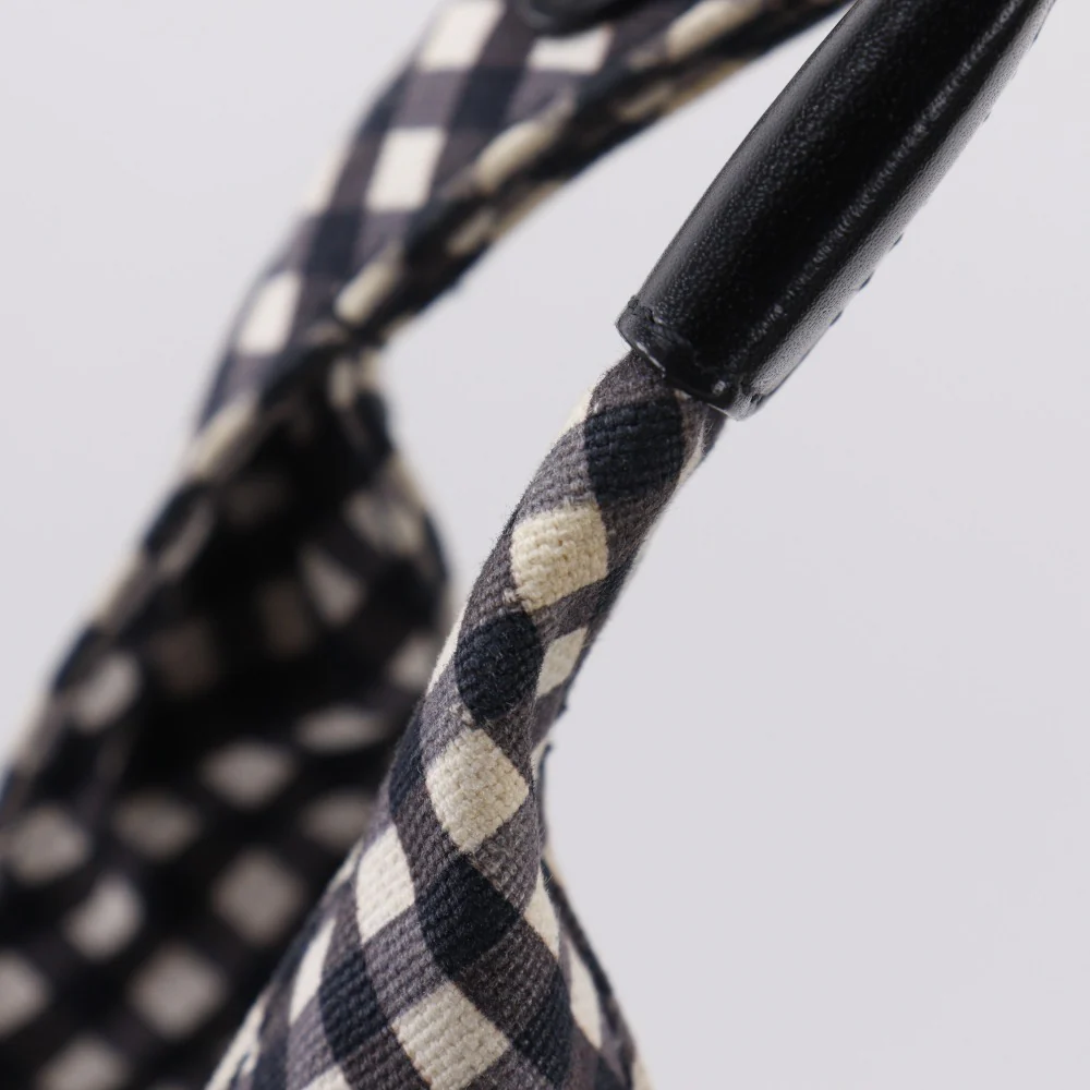 Chanel Gingham Check Canvas Tote Bag