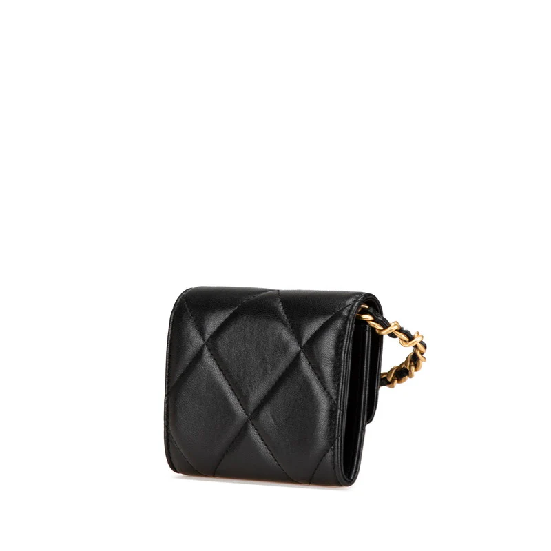 Chanel Lambskin Mini Chain Wallet AP2409