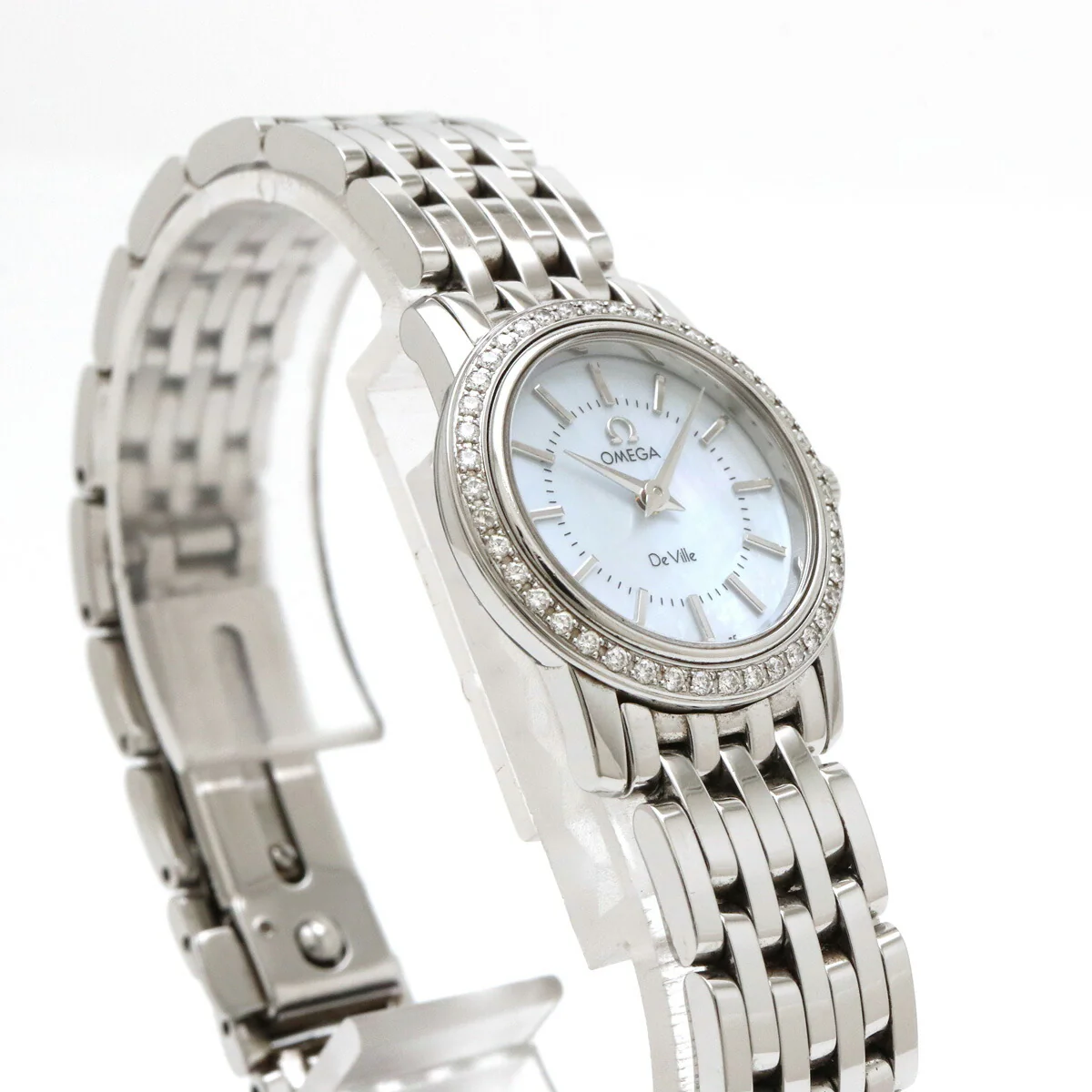 Omega De Ville Prestige Diamond Bezel Quartz Watch