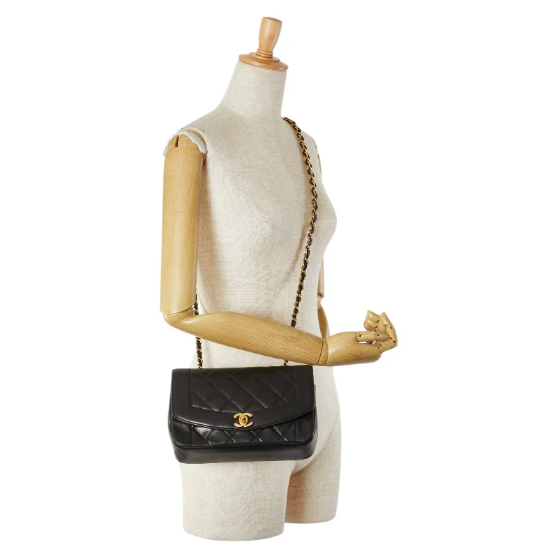 Chanel Diana23 Matelasse Leather Shoulder Bag