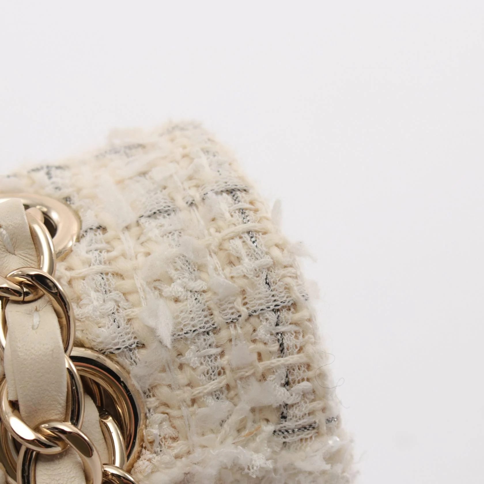 Chanel Matelasse W Flap Shoulder Bag Fabric