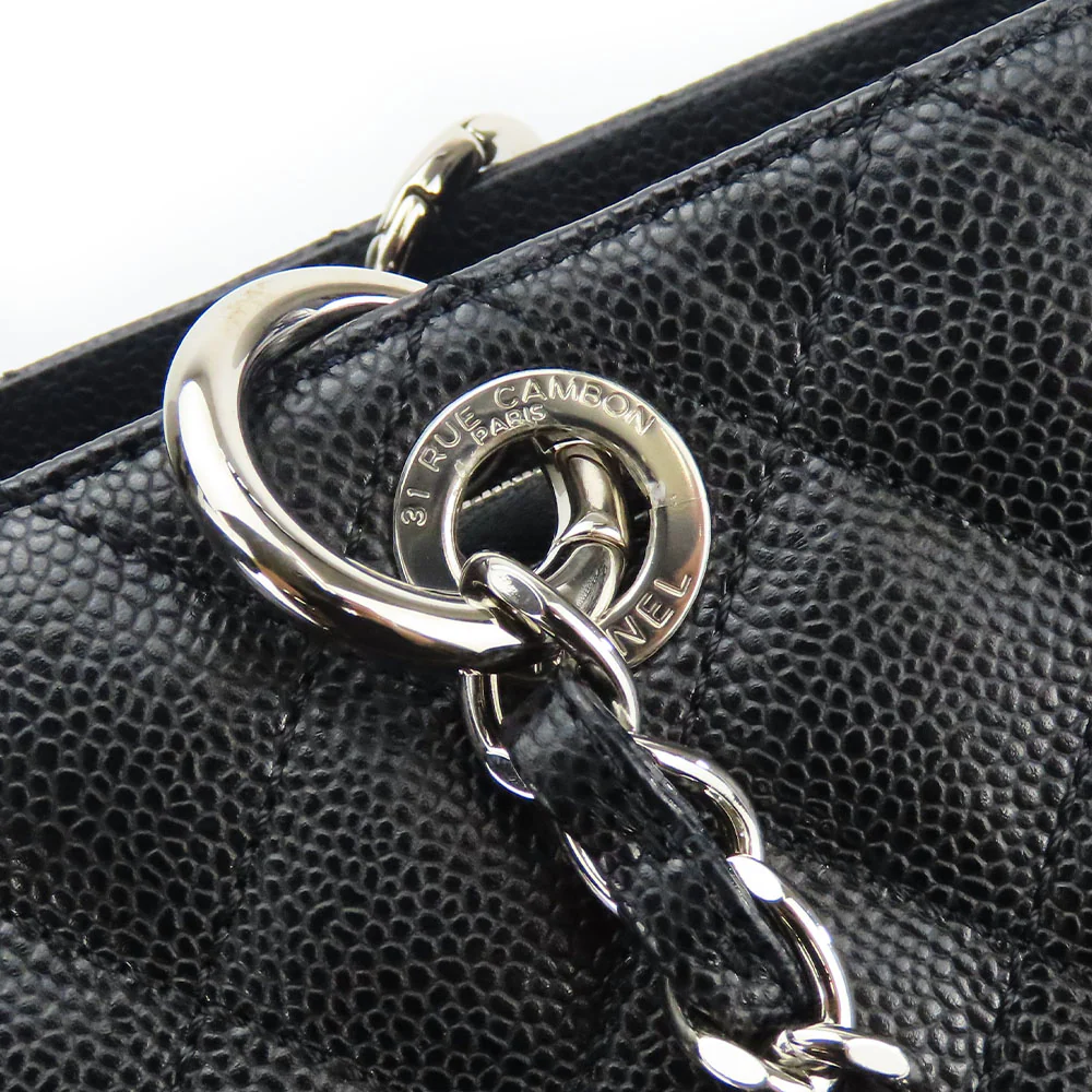 Chanel Caviar Skin Tote Bag GST Black