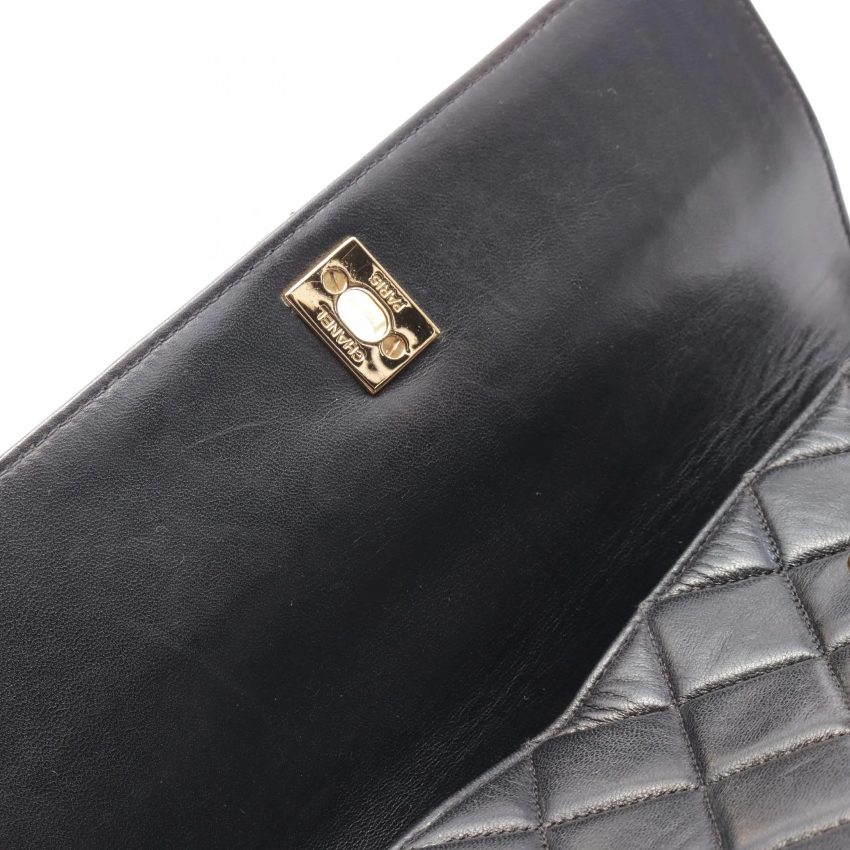 Chanel Matelasse Lambskin Handbag Black
