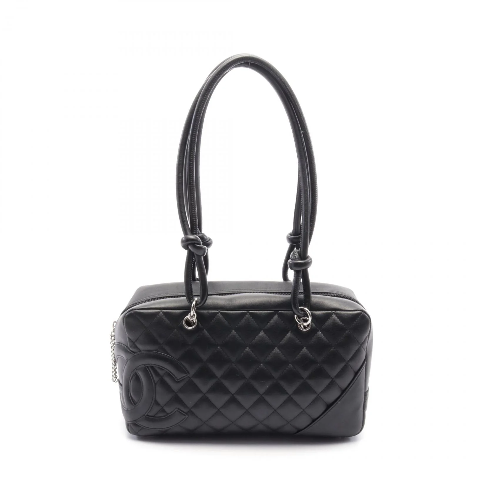 Chanel Cambon Line Leather Bowling Bag A25171