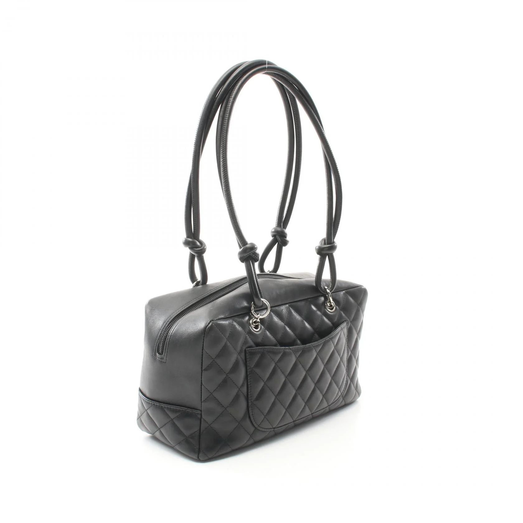 Chanel Cambon Line Leather Bowling Shoulder Bag