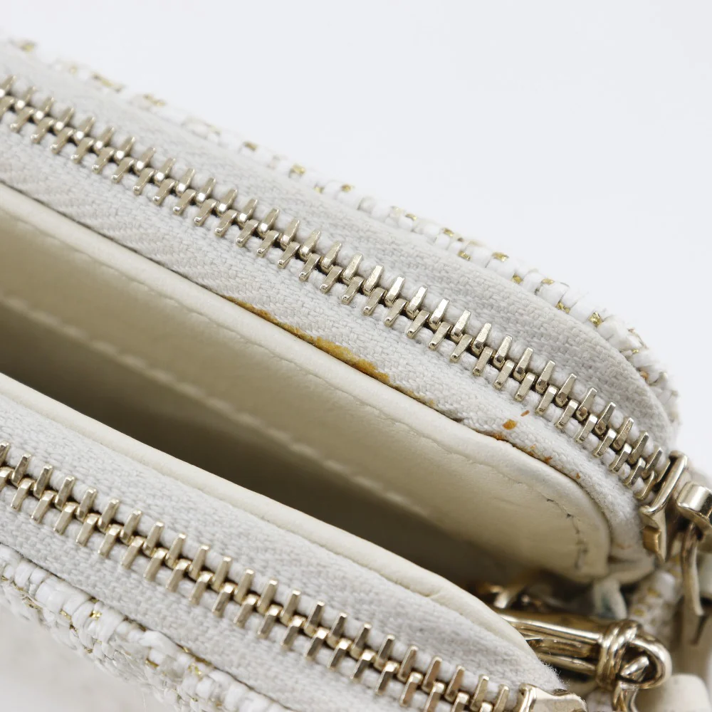 Chanel Tweed Deauville Chain Shoulder Bag A84415