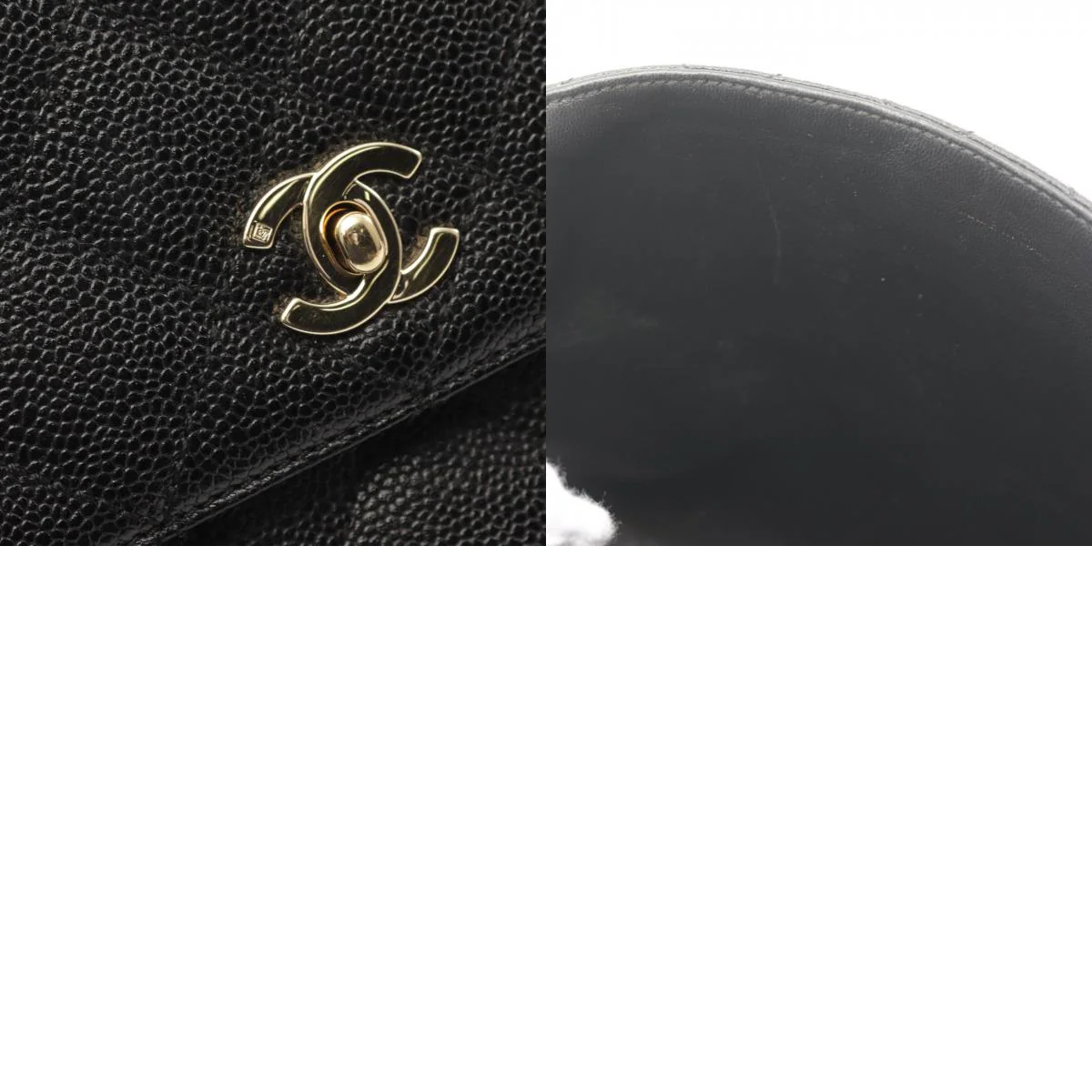 Chanel Matelasse Leather Handbag Black A12397