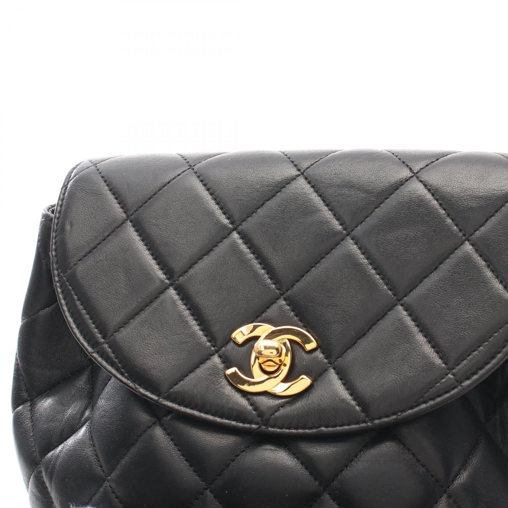 Chanel Matelasse Lambskin Backpack Black