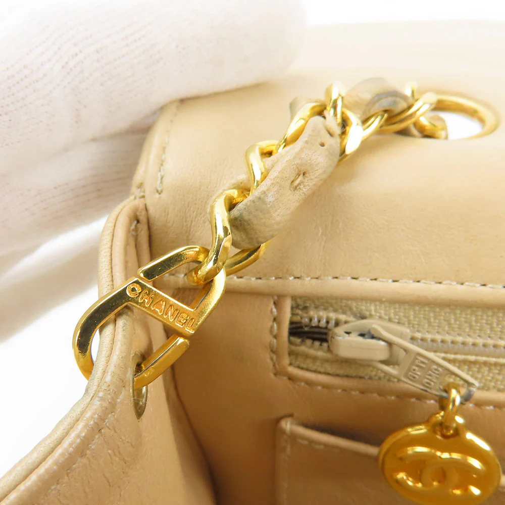 Chanel Diana Lambskin Shoulder Bag