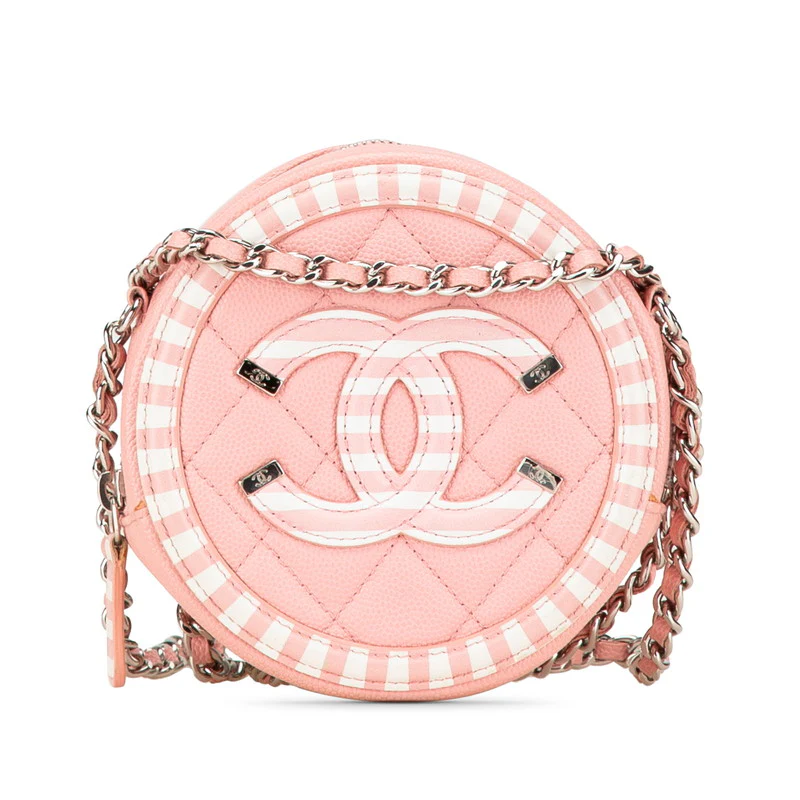 Chanel Caviar CC Filigree Crossbody Bag