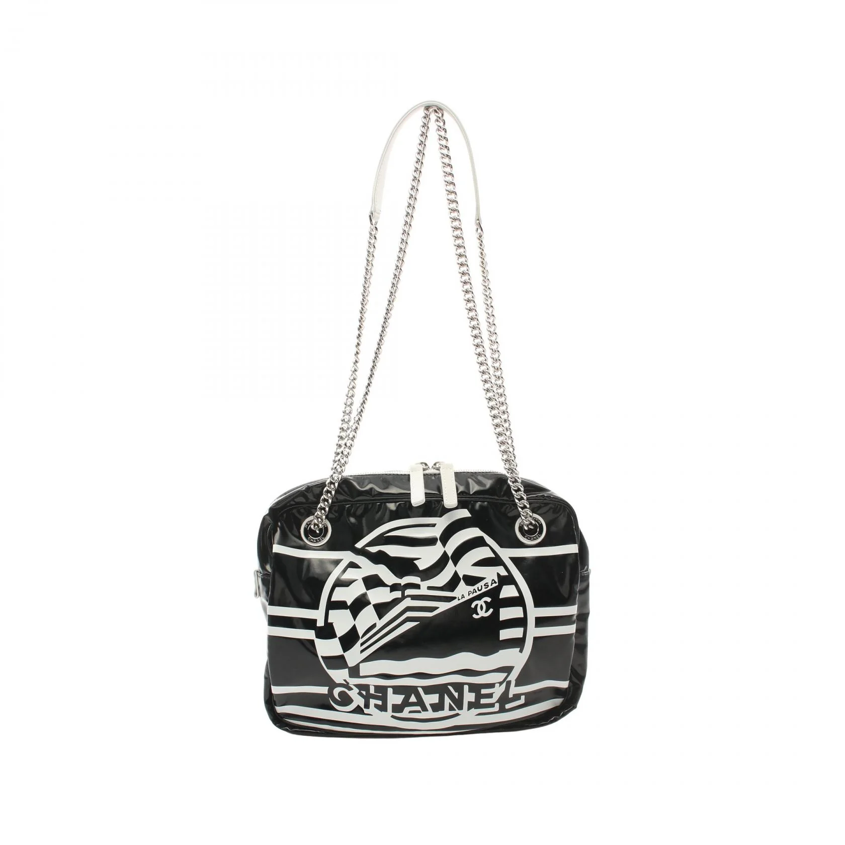 Chanel 19 Cruise Collection Shoulder Bag PVC Canvas