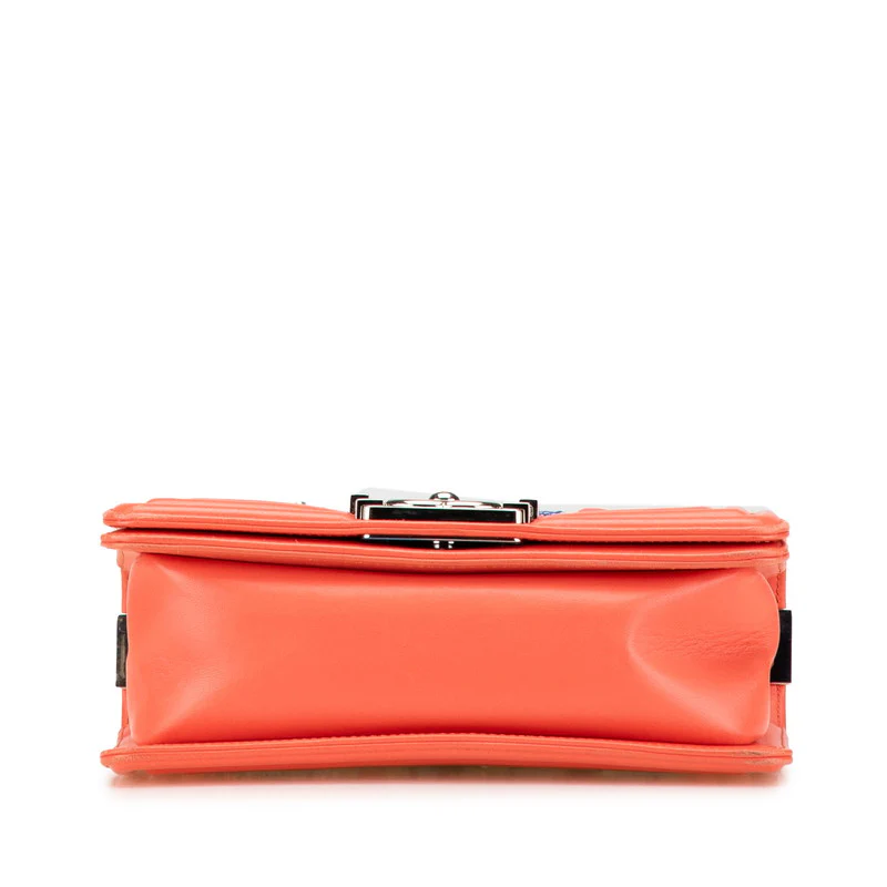 Chanel Boy Tweed Leather Chain Shoulder Bag