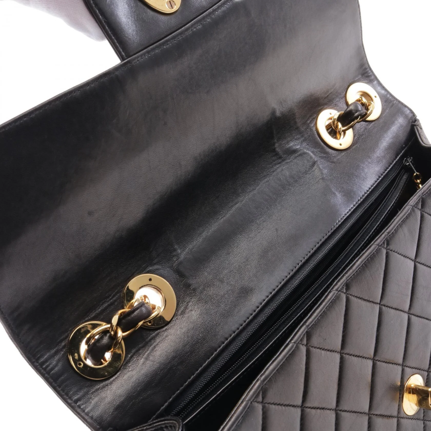 Chanel Lambskin Large Flap Shoulder Bag A58600