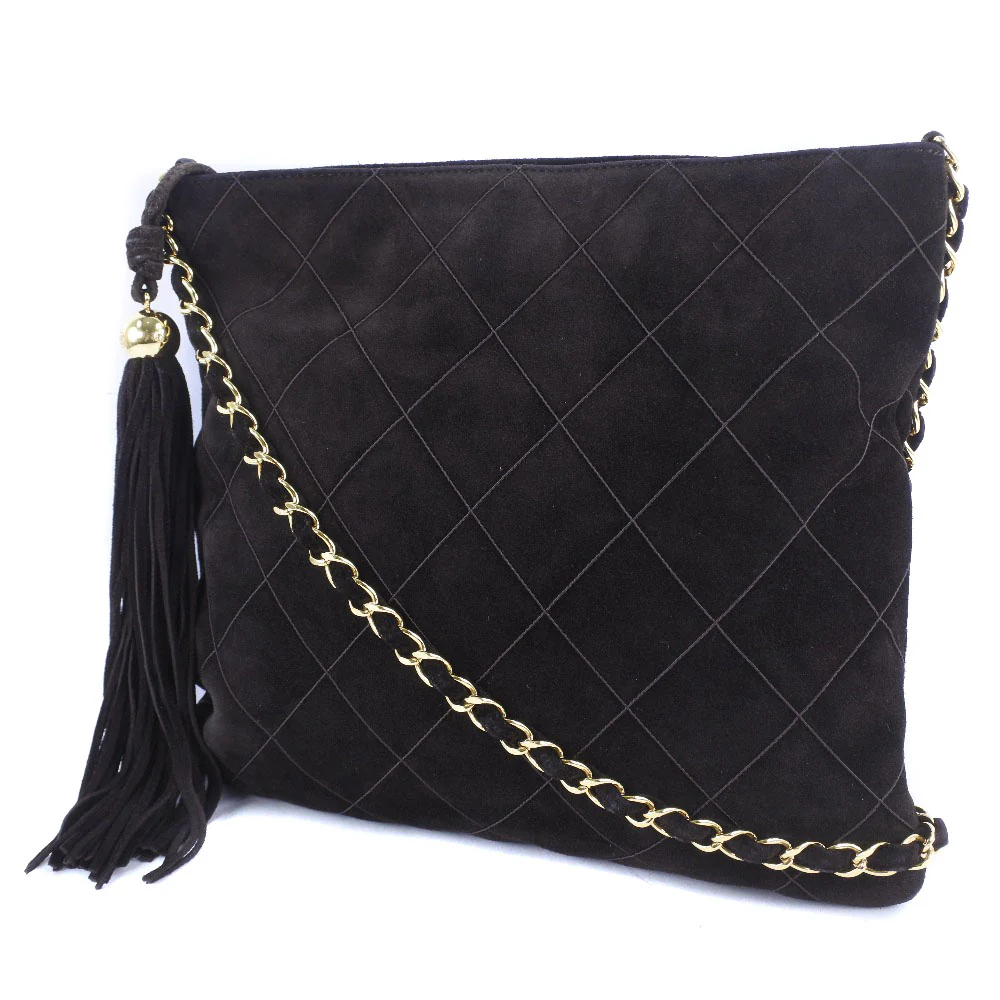 Chanel Suede Chain Shoulder Bag