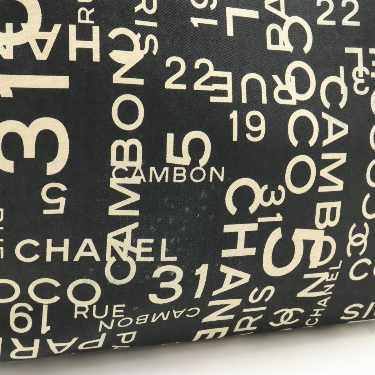 Chanel Canvas Logo Tote Bag A18303
