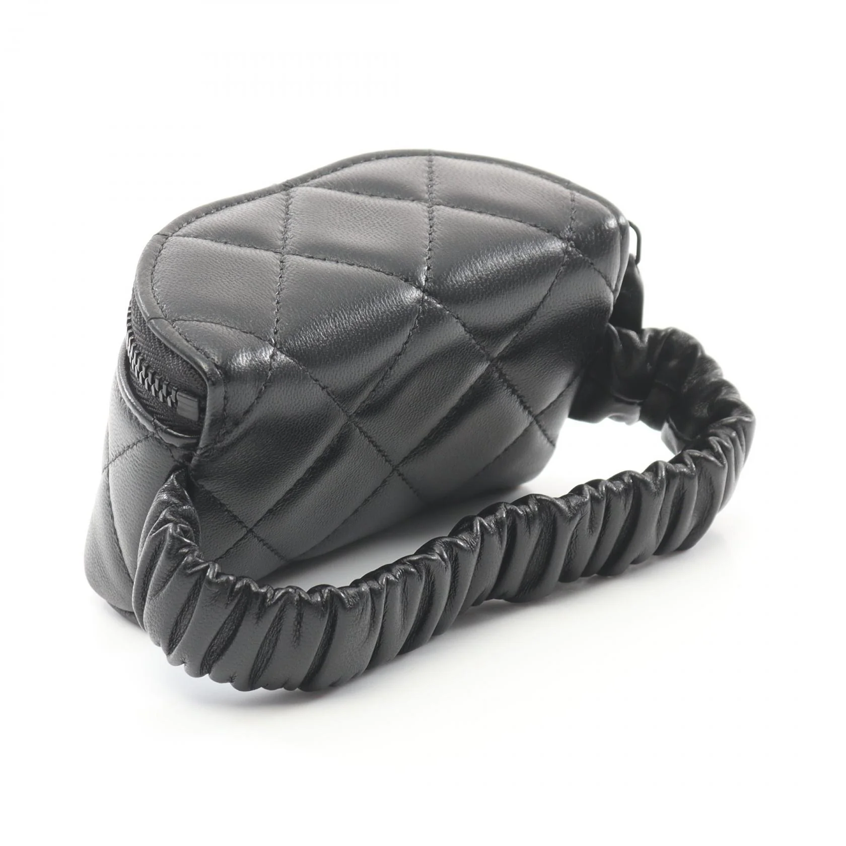Chanel Lambskin Matelasse Mini Wrist Pouch