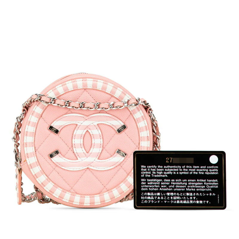 Chanel Caviar CC Filigree Crossbody Bag