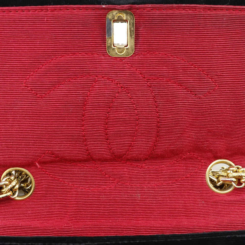 Chanel Velour Chain Shoulder Bag