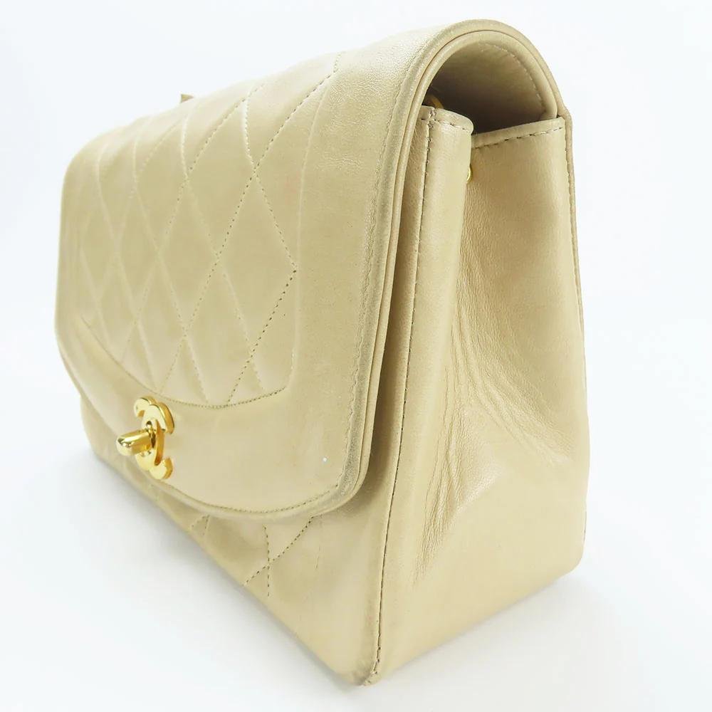 Chanel Diana Lambskin Shoulder Bag