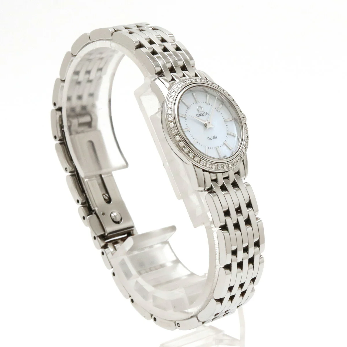 Omega De Ville Prestige Diamond Bezel Quartz Watch