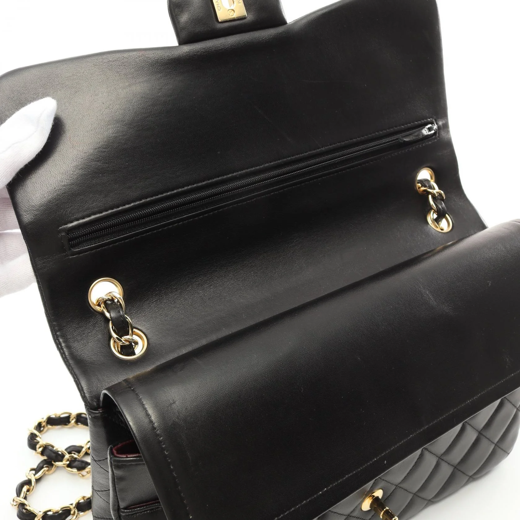 Chanel Lambskin Large Classic Flap Bag A58600