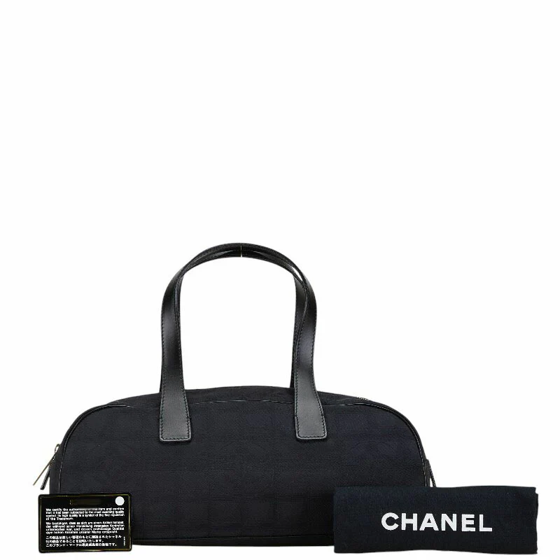Chanel Nylon Leather Mini Boston Handbag